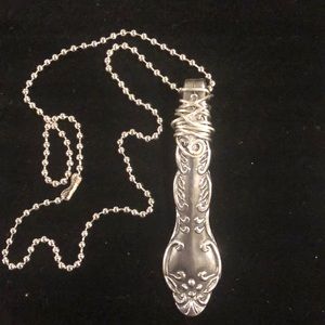 Spoon handle necklace